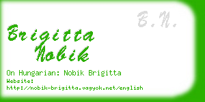 brigitta nobik business card